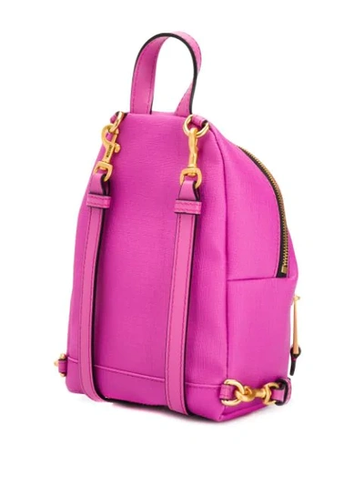 Shop Moschino Mini Teddy Bear Backpack In Pink