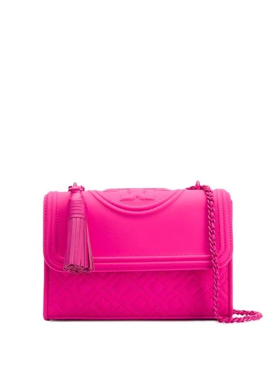 Shop Tory Burch Fleming Shoulder Bag In Pink