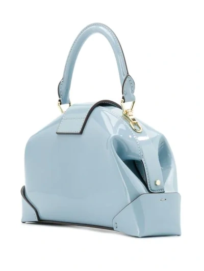 Shop Manu Atelier Demi Tote Bag In Ice Blue