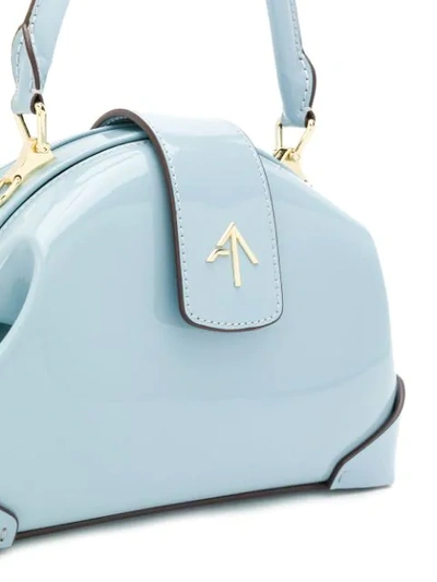 Shop Manu Atelier Demi Tote Bag In Ice Blue