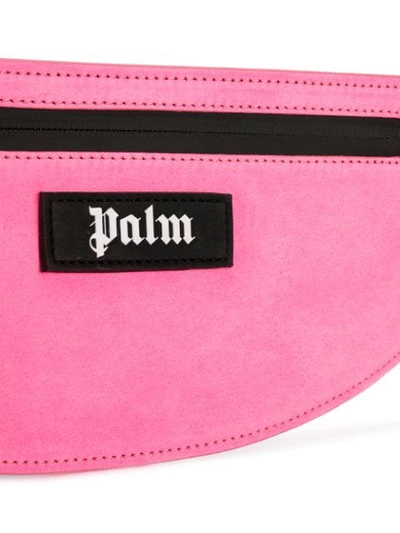 Shop Palm Angels Logo Patch Bum Bag In Pink