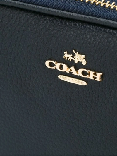 Shop Coach Logo Plaque Crossbody - Blue