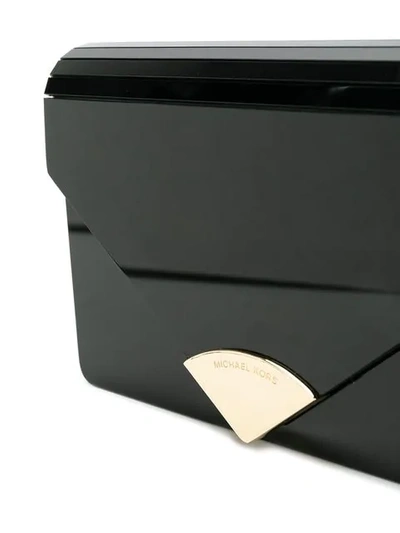 Shop Michael Michael Kors Barbara Envelope Clutch In Black