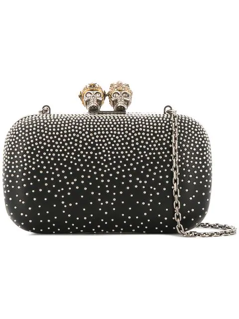 alexander mcqueen studded clutch