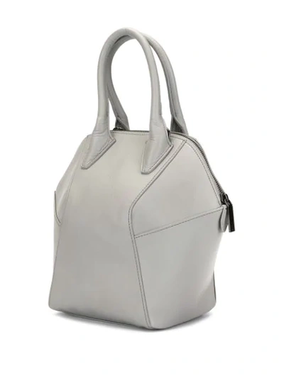 Shop Discord Yohji Yamamoto Polyhedron Shoulder Bag In Grey