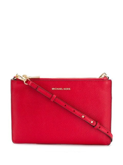 Shop Michael Michael Kors Double-pouch Crossbody Bag In Red