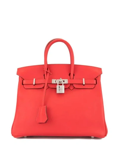 Pre-owned Hermes Hermès  Birkin 25 Handbag - Farfetch In Vermillion