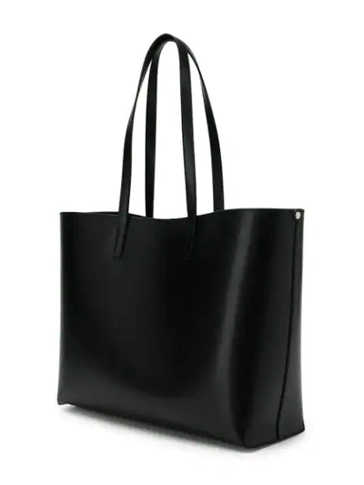 Shop Saint Laurent Logo-perforation Tote Bag In Black