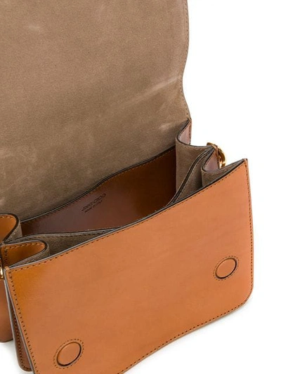 Shop Jimmy Choo Madeline Shoulder Bag In Brown