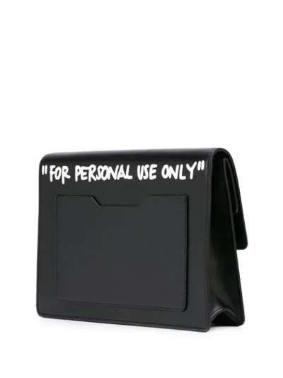 Shop Off-white Jitney 2.8 Graffiti Shoulder Bag In Black