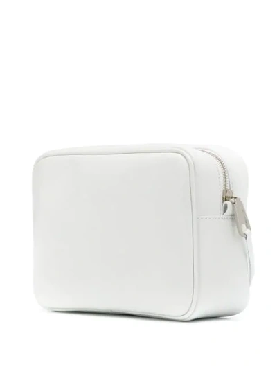 Shop Rebecca Minkoff Zipped Shoulder Bag In 013 Optic White