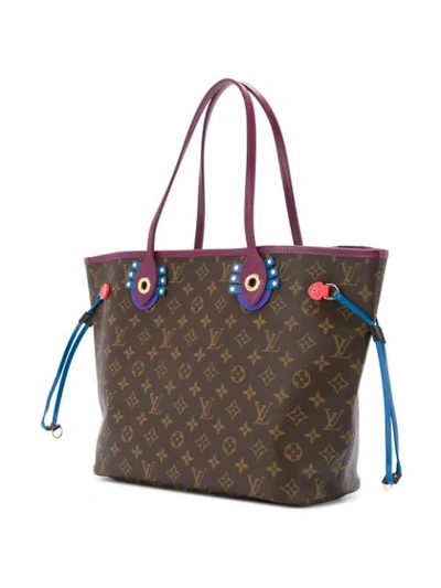 Shop Pre-owned Louis Vuitton Neverfull Mm Tote - Brown