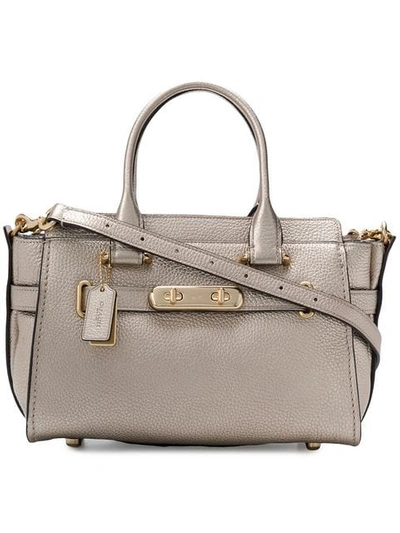 Shop Coach Swagger 27 Bag - Metallic