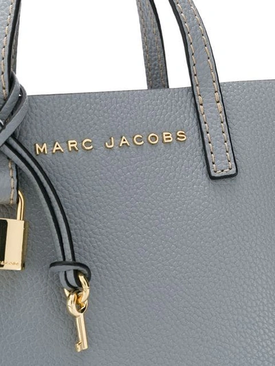 Shop Marc Jacobs The Grind Mini Tote Bag In Grey