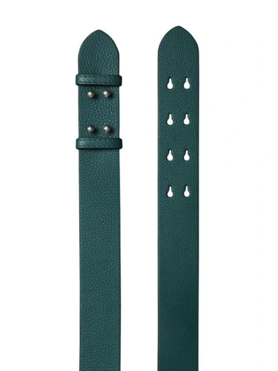 Shop Burberry The Small Belt Bag Grainy Leather Belt In Green