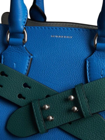 Shop Burberry The Small Belt Bag Grainy Leather Belt In Green