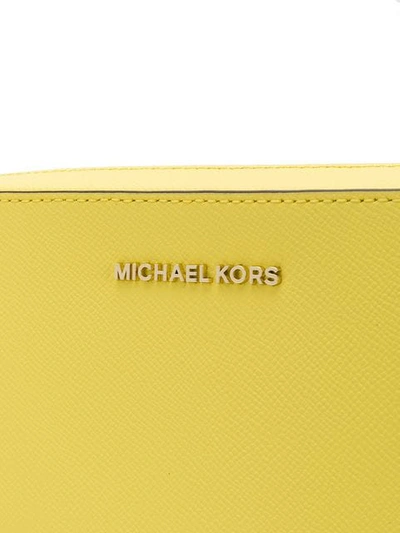 Shop Michael Michael Kors Jet Set Large Crossbody Bag - Yellow
