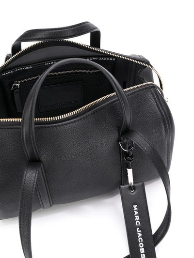 Shop Marc Jacobs Tag Bauletto Bag In Black