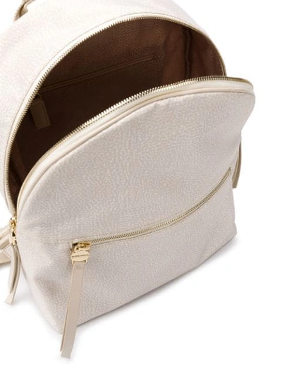 Shop Borbonese Classic Zipped Backpack In Neutrals