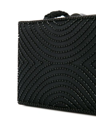 Pre-owned Chanel 1997-1999 Beaded Shoulder Bag In Black