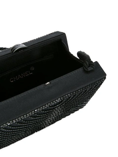 Pre-owned Chanel 1997-1999 Beaded Shoulder Bag In Black