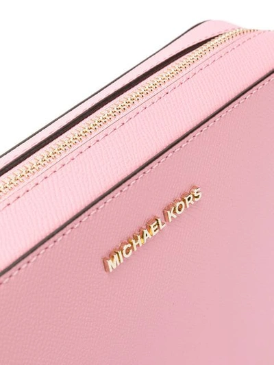 Shop Michael Michael Kors Jet Set Travel Cross In Pink