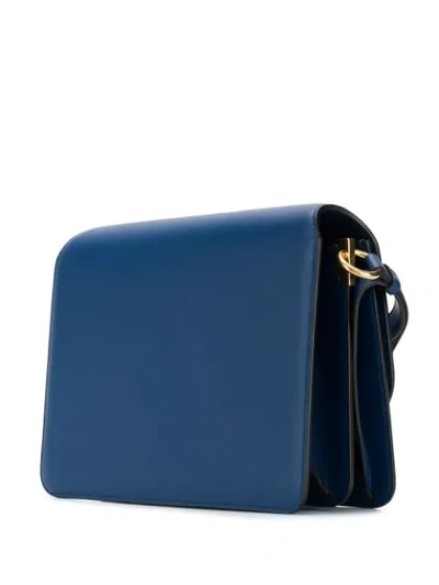 Shop Ferragamo Salvatore  Mittelgrosse Schultertasche - Blau In Blue