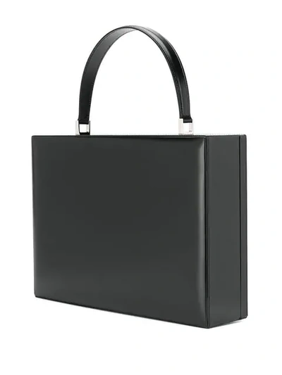 Shop Jil Sander Briefcase Tote Bag - Black