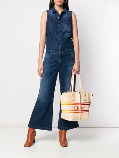 CHLOÉ MEDIUM VICK LOGO TOTE 