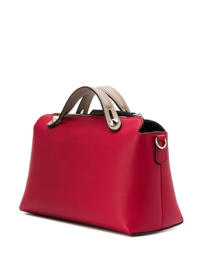 Shop Fendi Logo Shoulder Bag In Red
