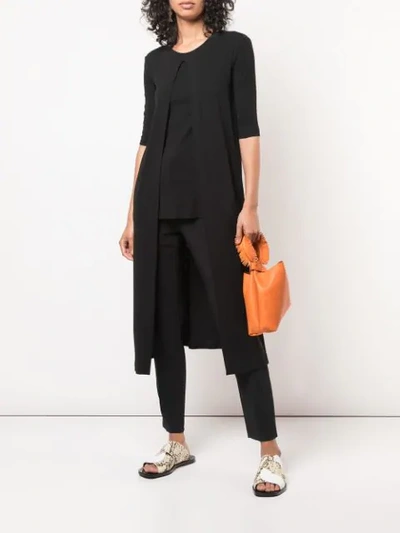 Shop Elena Ghisellini Top Handle Mini Bag In Orange