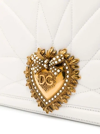 Shop Dolce & Gabbana Devotion Tote In White