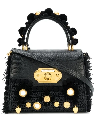 Shop Dolce & Gabbana Welcome Tote Bag In Black