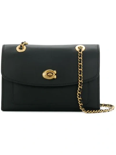 Shop Coach Parker Shoulder Bag In Black