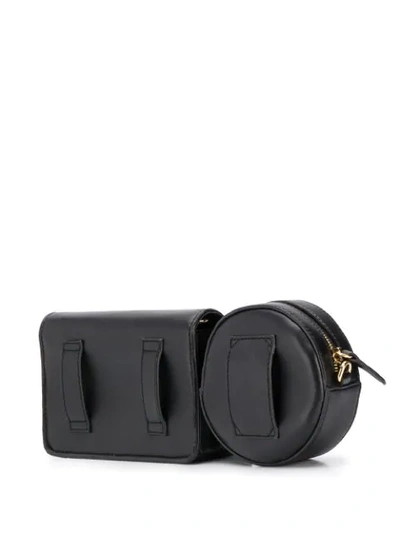 Shop Stella Mccartney Perforated Logo Belt Bag - Black