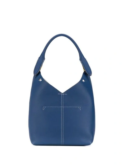 Shop Anya Hindmarch Small Shoulder Build A Bag In Blue