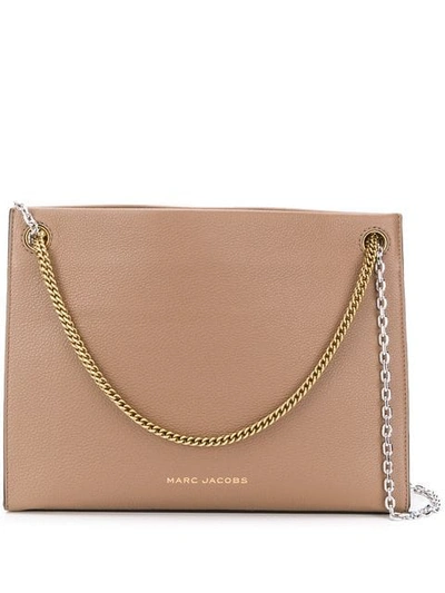 Shop Marc Jacobs Double Link Shoulder Bag In Brown