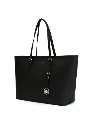 Shop Michael Michael Kors Jet Set Travel Tote In Black