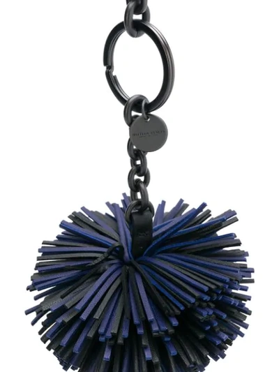 BOTTEGA VENETA POM POM BAG CHARM - 蓝色