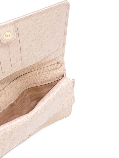 Shop Ferragamo Vara Clutch Bag In Neutrals