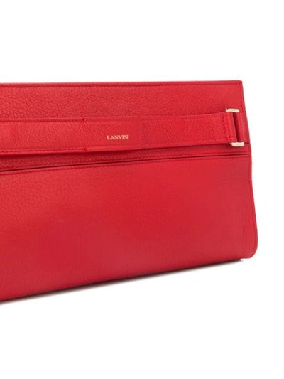 Shop Lanvin Réglisse Clutch Bag In Red