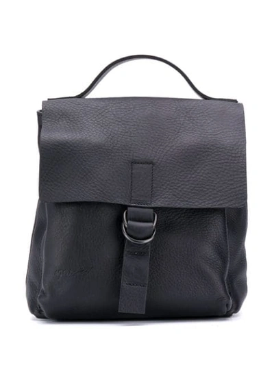 Shop Marsèll Leather Backpack In Black