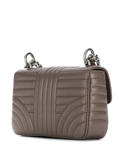 Shop Prada Medium Diagramme Shoulder Bag In Brown