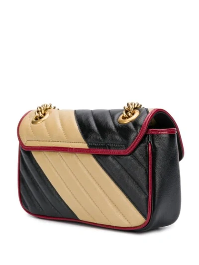 Shop Gucci Gg Marmont Quilted Bag - Black