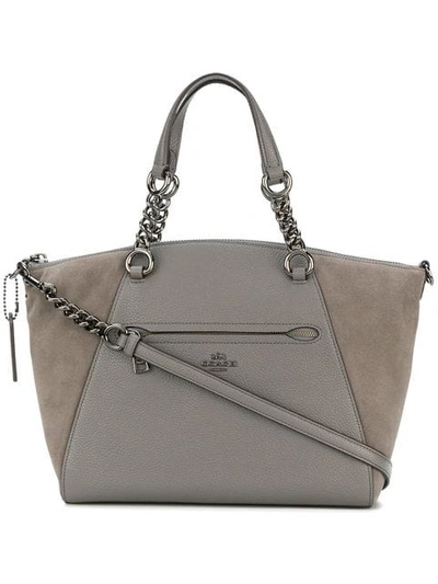 Shop Coach Chain Prairie Satchel Bag - Grey