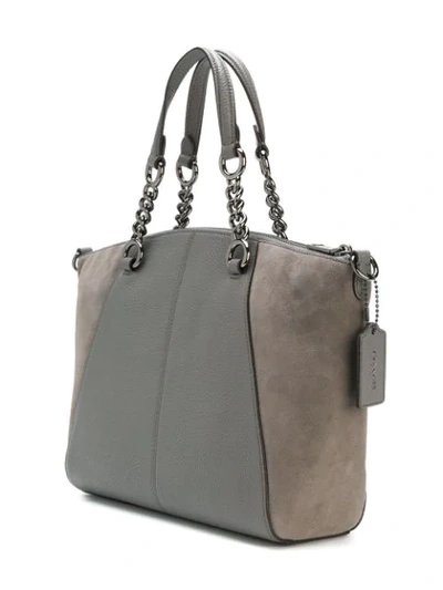 Shop Coach Chain Prairie Satchel Bag - Grey