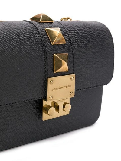 Shop Designinverso Amalfi Foldover Crossbody Bag In Black