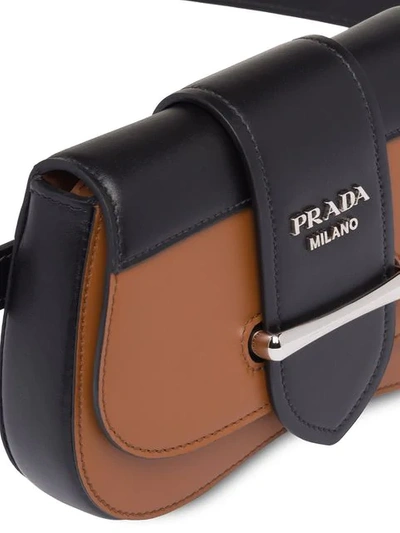 Shop Prada Sidonie Leather Belt-bag In Brown