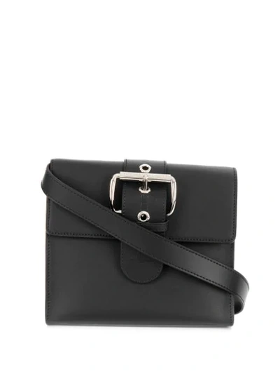 Shop Vivienne Westwood Buckle Cross Body Bag - Black