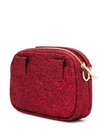 Shop Lancaster Glitter Shoulder Bag - Red